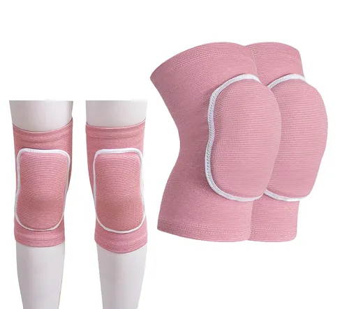 Miniatura 11 de YYaaloa Rodilleras de esponja transpirable flexible y elástica para voleibol, baile, fútbol, yoga, baloncesto y patinaje (M, negro, 1 par)