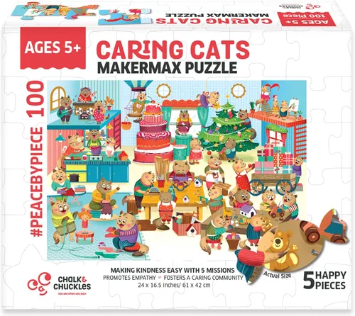 Miniatura 8 de Rompecabezas de 100 piezas para niños de 4 a 8 años, regalos para niñas y niños de 5, 6, 7, 8 años en adelante, lee mensajes secretos con máscara