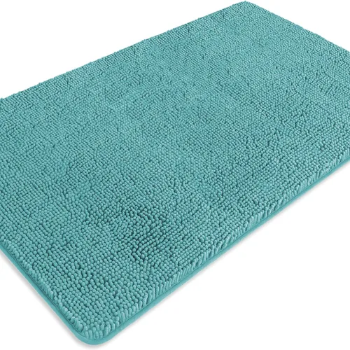 Miniatura 87 de Alfombra de baño pequeña de 12 x 18 pulgadas, lavable y absorbente, antideslizante, alfombra de baño de felpilla gruesa y suave para baño, ducha