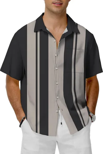 Miniatura 12 de KYKU Hawaiian Shirt for Men: Tropical Summer Beach Short Sleeve Button Down Shirt with Pocket