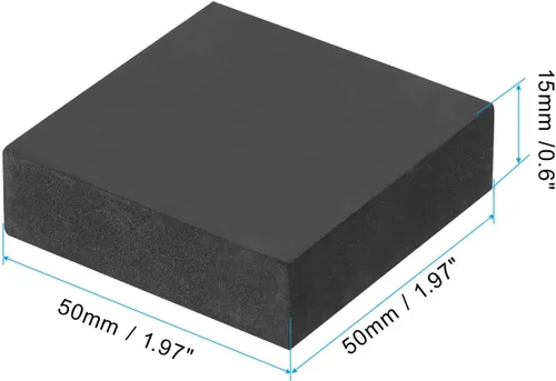 Miniatura 2 de PATIKIL Patas para macetas de 2 x 2 x 0.6 pulgadas, paquete de 6 unidades, invisibles de goma, cuadrados para jardín, patio, terraza, macetas