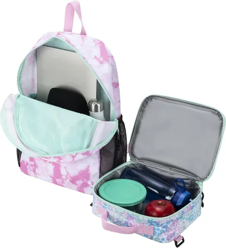 Miniatura 2 de Champion Combo de mochila y almuerzo para jóvenes, Caramelo rosaAzul Aruba