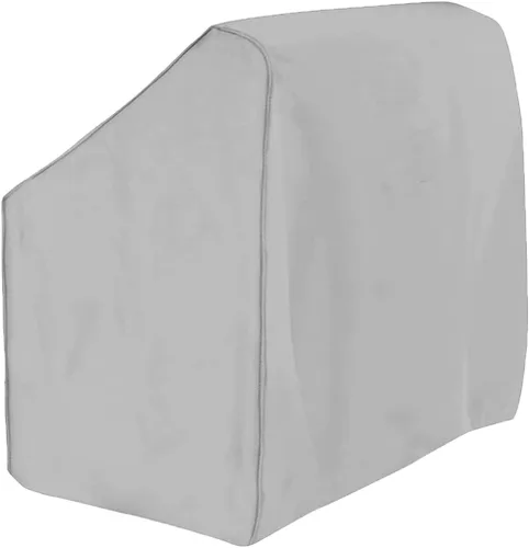 Cubierta para consola central de barco, lona de poliéster 600D de grado marino, impermeable, gris (Tamaño pequeño hasta 36" de ancho x 24" de largo
