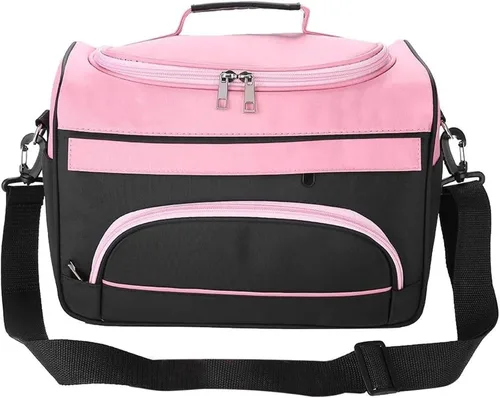 Petyoung Bolsa de transporte de peluquería de gran capacidad con correa para el hombro, equipo de peluquería profesional, herramienta de salón de