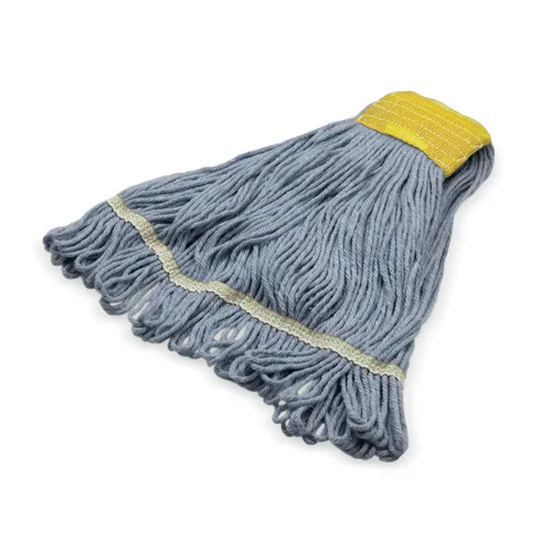 SPARTA 369513B14 FLO-PAC - Cabezal de trapeador de algodón, extremos de bucle, cabeza amarilla codificada por colores de 5 pulgadas para limpieza