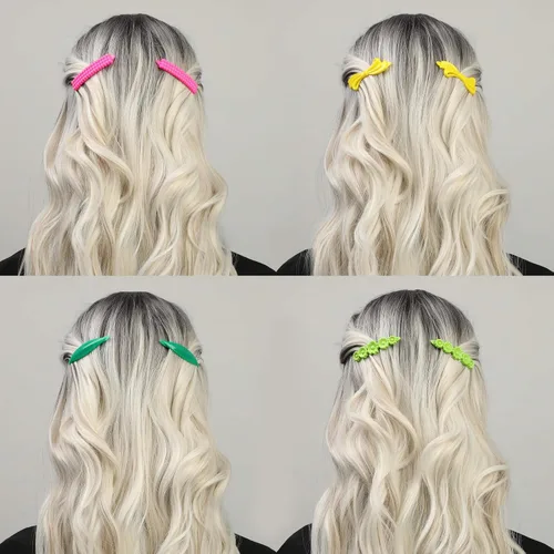Miniatura 6 de Juego de 32 pinzas para el cabello, pasadores de pelo para mujeres y niñas, accesorios para el cabello grueso, fino y normal, pequeños, multicolor