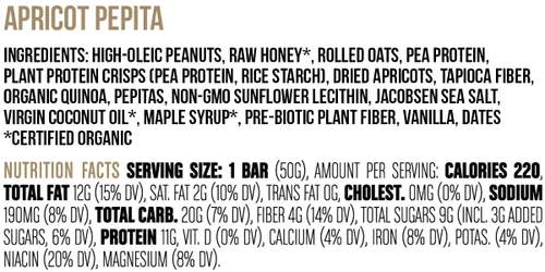 Miniatura 2 de Big Spoon Roasters Barras de mantequilla de nueces de pepita de albaricoque, barras bajas en carbohidratos, altas en proteínas con proteína