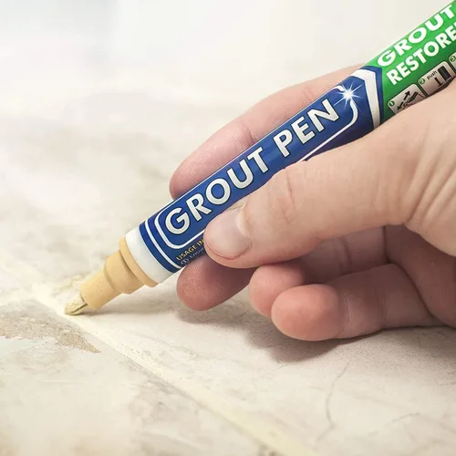 Miniatura 8 de Rotulador de lechada en crema para azulejos: rotulador de pintura de lechada impermeable, colorante y sellador de lechada para baño, ducha, cocina
