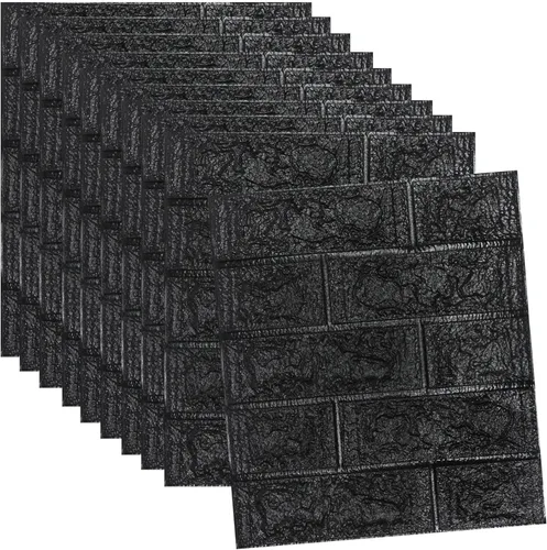 Miniatura 9 de Papel tapiz de ladrillo 3D autoadhesivos, paneles de pared 3D, papel tapiz extraíble, impermeable, espuma de polietileno, pintable, para dormitorio