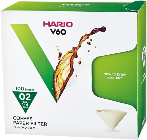 Miniatura 24 de Hario V60 - Filtro de café de papel, tamaño 01, blanco, caja de 40 unidades (paquete de 3)