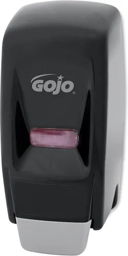 GOJO 800 Series - Dispensador de jabón de loción estilo empuje Bag-in-Box, negro, para repuestos de jabón de loción de 27.1 fl oz (paquete de 1) -