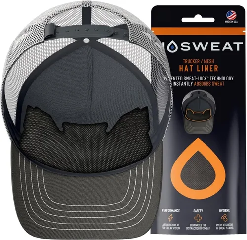 Miniatura 5 de Trucker Hat Sweat Liner & Mesh Hat Sweat Guard Bands Patentado por NoSweat