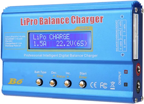 Miniatura 8 de Fafeicy B6 80W Digital LCD RC Balance Charger Discharger for LiPo NiMH Battery (Without Plug)