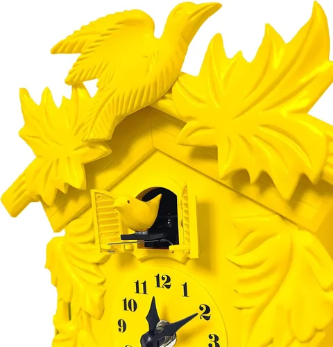 Miniatura 3 de WALPLUS Reloj de pared clásico de cuco rosa con diseño de pájaro colgante para decoración del hogar, reloj de Navidad, regalos