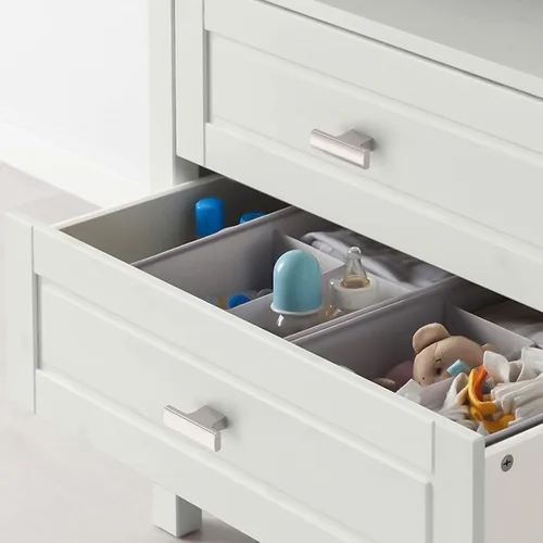 Miniatura 4 de Asidrama - Paquete de 10 manijas para gabinete de cocina color níquel satinado cepillado, manijas de zinc para gabinete, accesorios para gabinetes