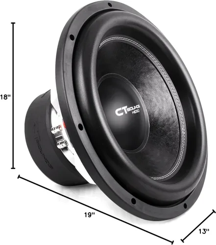 Miniatura 7 de CT Sounds MESO-15-D2 3000 vatios máx. 15 pulgadas subwoofer para coche dual 2 ohmios