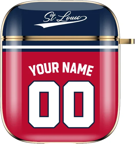 Miniatura 12 de Funda de béisbol personalizada con nombre y número para Apple AirPods de 2ª y 1ª generación, Arizona personalizada para fanáticos de los deportes