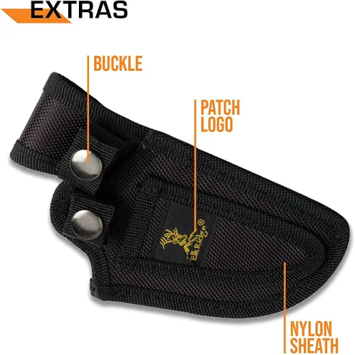 Miniatura 7 de Elk Ridge set de 2 cuchillos de caza con borde recto 17.8 cm Camuflaje