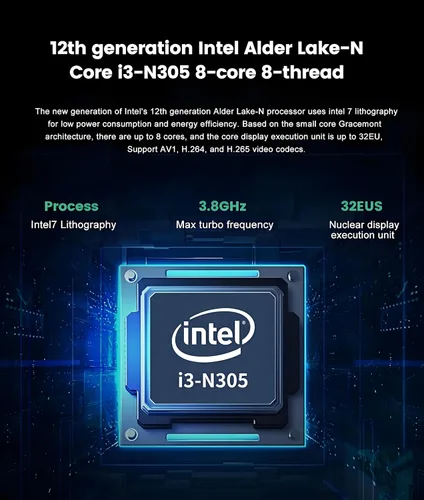 Miniatura 3 de Lenovo IdeaCentre 23.8 Intel i3-N305 AIO Computadora de sobremesa, 8 GB DDR4 RAM, 512 GB PCIe SSD, WiFi 6 BT 5.2 HDMI RJ-45, Office 365, FHD de 24