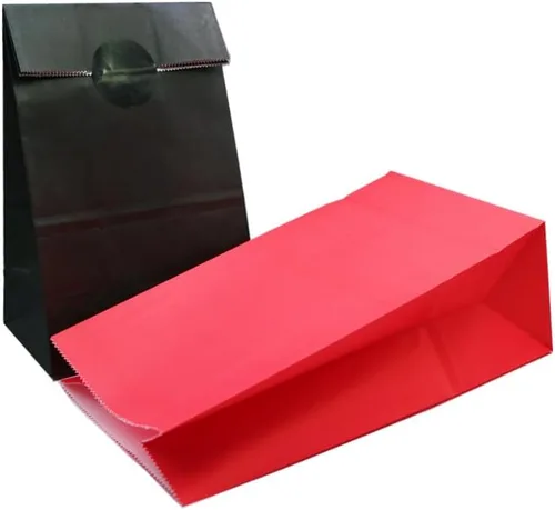 Miniatura 4 de MORANTI Bolsas de regalo pequeñas marrones de 5.1 x 3.1 x 9.4 pulgadas para actividades navideñas, cumpleaños, boda, fiesta (marrón, 24 unidades)