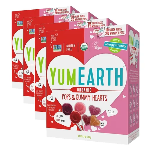 Miniatura 11 de Yumearth Organic Valentines Surtido Pops & Gummy Fruits, 266 GR
