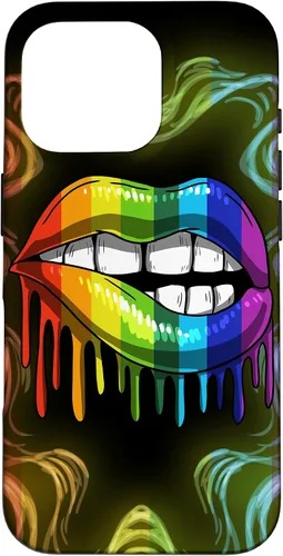 Miniatura 20 de Rainbow Lip Drip Lesbiana Gay Pride Bisexual Transgénero LGBT Funda para iPhone 17