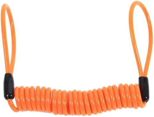 Miniatura 7 de VGEBY1 Cable de bloqueo de disco, cable de recordatorio de motocicleta, cable de bloqueo de disco de 4.9 ft, bloqueo de alarma de seguridad