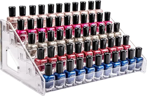 Miniatura 10 de Pero Pero Organizador de esmalte de uñas, estante de exhibición de acrílico para soporte de esmalte de uñas, organizador de lentes de sol, soporte