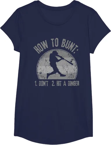Miniatura 31 de Cómo Bunt Don't Hit A Dinger - Camiseta divertida de béisbol y sóftbol, Negro, S