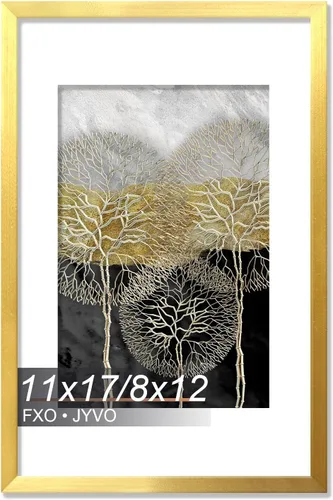 Miniatura 148 de Fxojyvo Marco de Fotos de 4x6, Muestra Foto de 3.5x5 con Paspartú o 4 x 6 Sin Paspartú, Liviano y de Alta Transparencia Marco de 4 por 6 para Pared