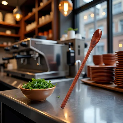 Miniatura 5 de Cuchara de miel, cucharas de madera, cucharas de mango largo, cucharas de café, cucharas de té, cucharas de cocina para cocinar accesorios de café