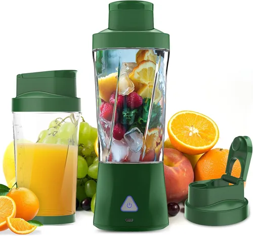 Miniatura 12 de Portable Blender, 360W Personal Blender for Shakes and Smoothies for Kitchen, 24 Oz BPA Free Traveling Juicer Cup and Lid with 6 Blades, Self