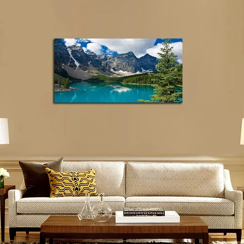 Miniatura 3 de yearainn Lienzo grande de Moraine Lake para pared, decoración de pared para dormitorio, imagen de montaña, lienzo, decoración de sala de estar