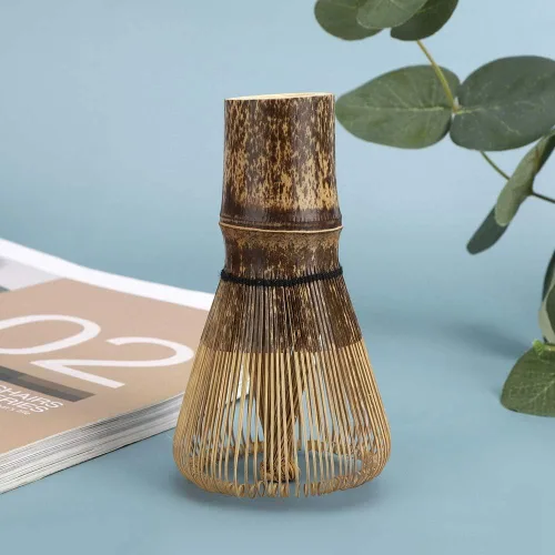 Miniatura 8 de Fdit Batidor de té verde matcha, cepillo japonés, accesorios de té para hacer té (120 puntas)