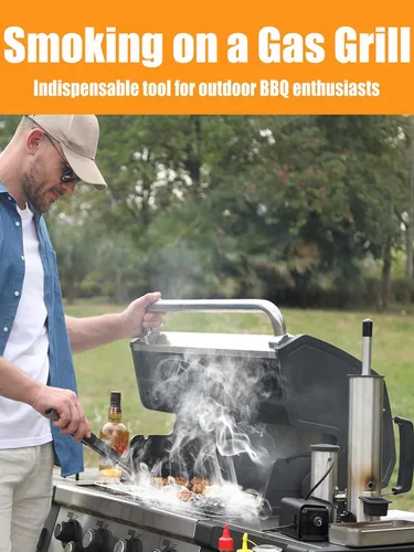 Miniatura 7 de Tubo de humo para actualización de ahumador de pellets, generador de humo frío para parrilla de gas, ahumador eléctrico inalámbrico portátil