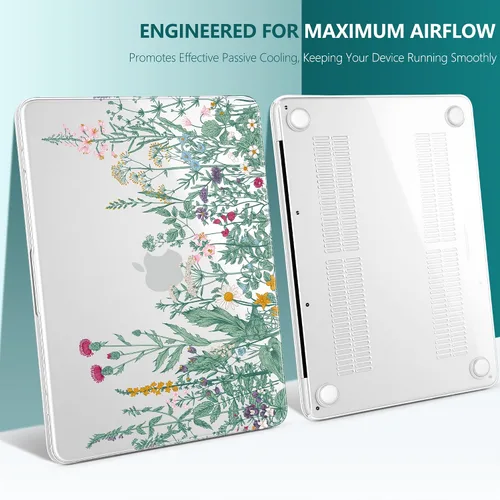 Miniatura 8 de TWOLSKOO Funda para MacBook Neo de 13 pulgadas 2026 A3404 A18 Pro, funda rígida de plástico con adaptador tipo C, 2 fundas para cámara web, cubierta