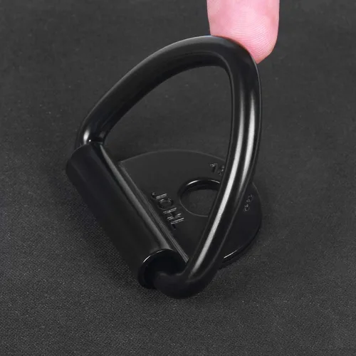 Miniatura 4 de Anclajes de amarre de carga, 10 piezas de anillo en V de acero de 2 pulgadas de diámetro, anclaje para remolque para carga en camiones, camionetas