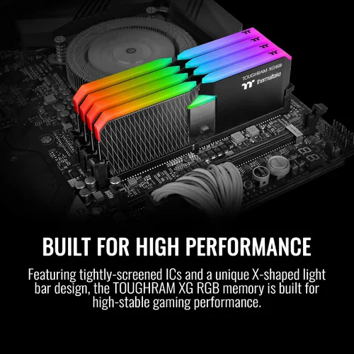 Miniatura 3 de Thermaltake TOUGHRAM XG RGB DDR4 4000MHz 16GB (8GB x 2) 16,8 millones de colores RGB Alexa/Razer Chroma/Placa base de 5 V, memoria RGB sincronizable