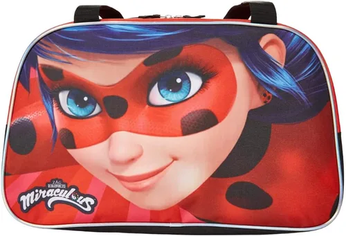Miniatura 4 de Miraculous Ladybug - Bolsa de lona para baile, viajes, deportes o gimnasia, Multi