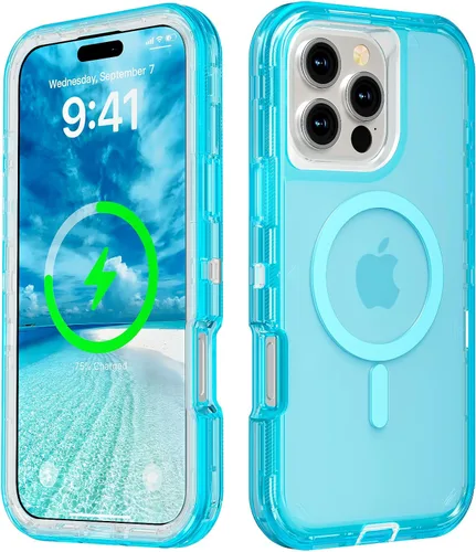 Miniatura 11 de Follaroma para iPhone 17 Pro Max, Funda Compatible con MagSafe, Funda Magnética Transparente de Doble Capa, Funda Resistente Anti-Caída y a Prueba