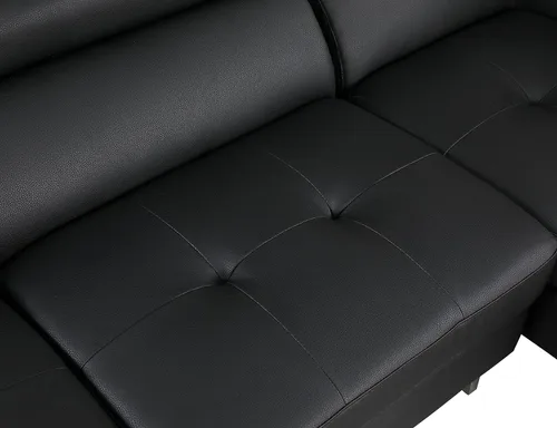 Miniatura 6 de BlackJack Furniture Union Modern - Sofá modular de piel sintética con reposacabezas ajustables, diván orientado hacia la izquierda, elegante asiento