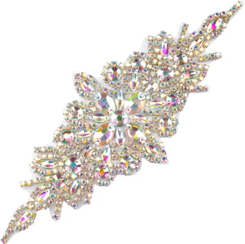 Miniatura 11 de Apliques de cuentas de perlas de diamantes de imitación rojos apliques de novia accesorios de cristal de ajuste de diamantes de imitación