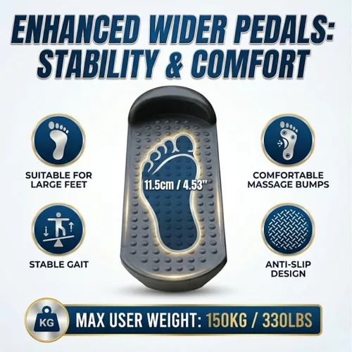Miniatura 7 de Máquina paso a paso compacta para entrenamiento cardiovascular y de piernas en interiores Pequeño equipo de ejercicio portátil para fitness