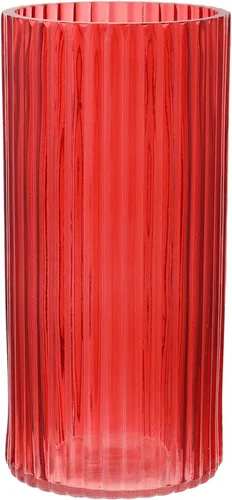 Miniatura 26 de Jarrón de vidrio ámbar para flores, jarrones de vidrio acanalados, jarrones altos de vidrio para tulipanes, jarrón de vidrio moderno para sala