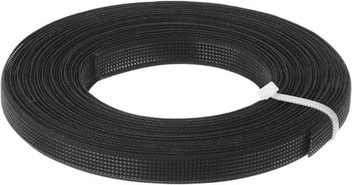 Miniatura 16 de uxcell Deshuesado para coser, 1 pieza de 5 yardas y 0.236 in – corsé de poliéster de alta densidad para vestido de novia, vestido de novia (negro)