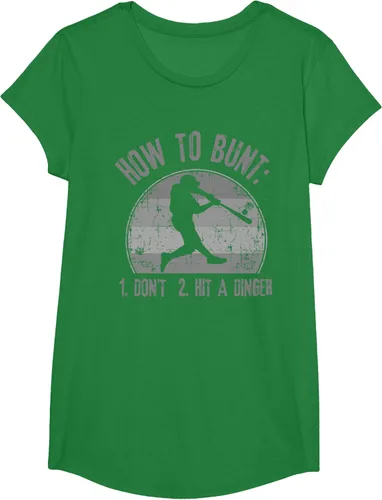 Miniatura 53 de Cómo Bunt Don't Hit A Dinger - Camiseta divertida de béisbol y sóftbol, Negro, S