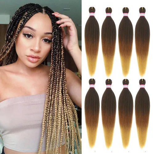 Miniatura 58 de Extensiones de cabello para trenzar preestiradas, color negro, 12 pulgadas, 8 paquetes de cabello natural para trenzar, fácil trenza, ajuste de agua