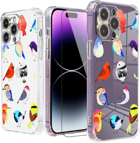 Miniatura 9 de Roemary Buffertech - Funda protectora para iPhone 13 Pro Max con diseño Golden Retriever, diseño de arcoíris con protector de pantalla