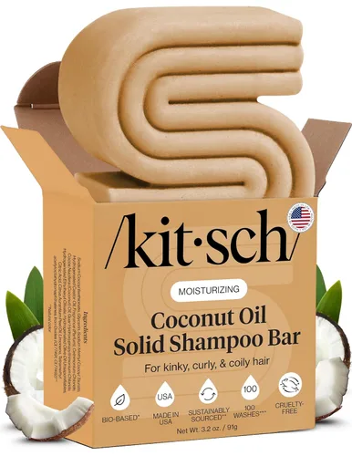 Miniatura 11 de Kitsch Barra de champú de aceite de argán – Champú reparador para el cabello para hombres y mujeres – Fortalecimiento, cuidado nutritivo