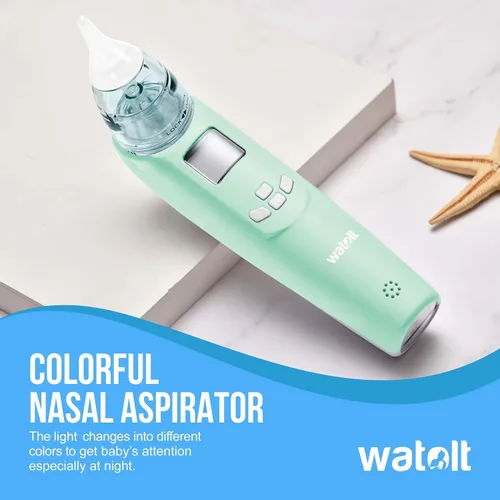 Miniatura 2 de Aspirador nasal para bebé – succión eléctrica de nariz para bebé – lechón automático para bebés – removedor de mucosidad para niños pequeños